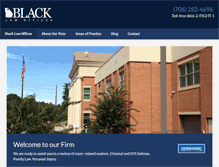 Tablet Screenshot of blacklawoffices.com